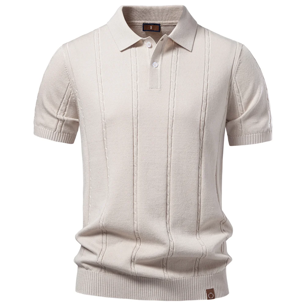 S10a08330226d441d9851545eb39a38c2I.webp AIOPESON Men's Stripe Golf Polo Shirt Old Money Cool Silk Fabric Short Sleeve Icy Touch Breathable Casual Summer Top