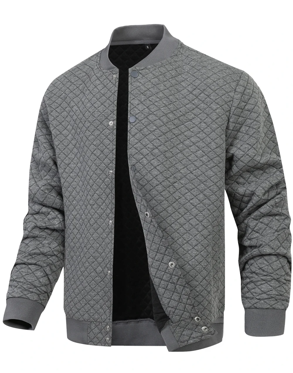 S122d014d0be64237b6b7b52c2822b279t.webp Men's Lightweight Casual Varsity Jacket Waffle Pattern Letterman Bomber Style - Streetwear Inspired Outerwear