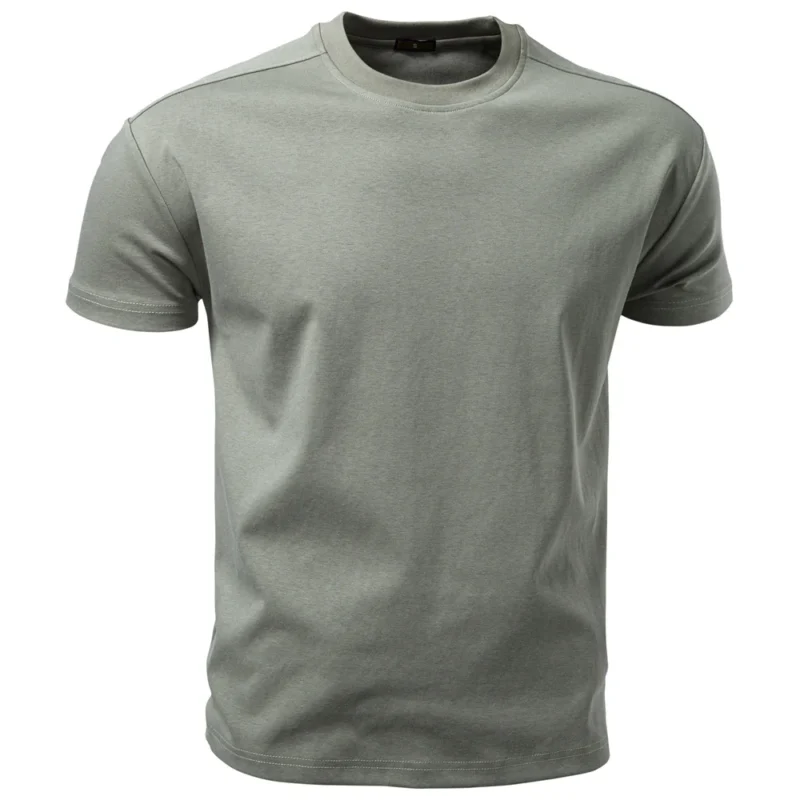 S22f5bd0396fd4cf7bed282bfff20de4fJ.webp AIOPESON Men's Cotton O-Neck Soft Touch Comfortable Tee Solid Color Breathable Lightweight Daily Casual T-Shirt