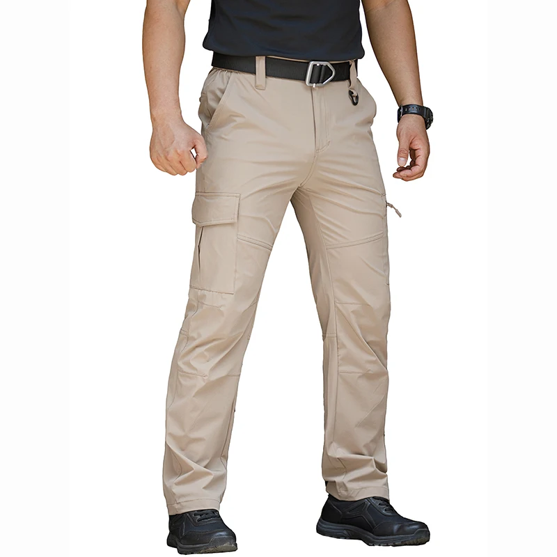 Saac84e1083904eba9227e49ab9ff13b25.webp Men’s Lightweight Hiking Pants Quick Dry Water Resistant Tactical Work Outdoor Fishing Cargo Trousers