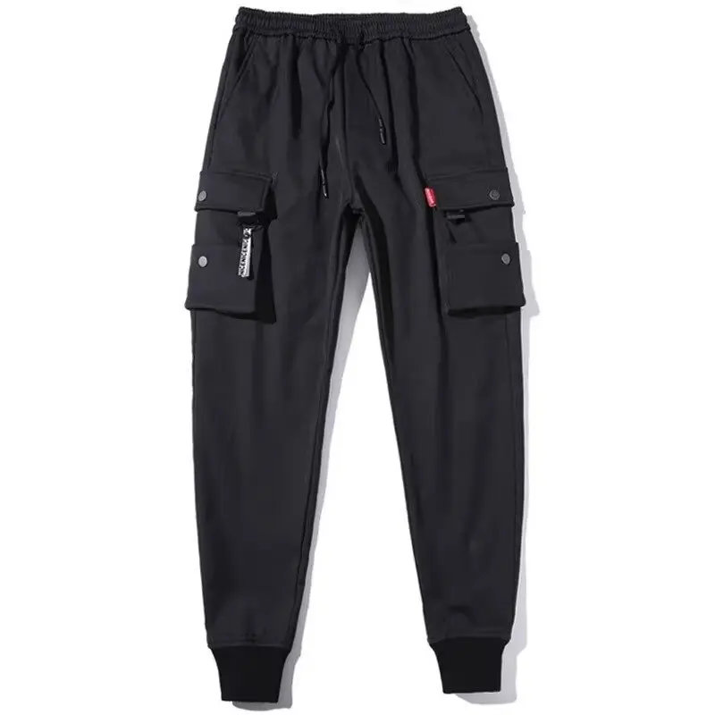 Sf1c51337bf70464a9b5013f81745484bk.webp 2025 New Trendy Solid Color Pants, Multi Flap Pocket Men's Cargo Pants, Loose Casual Outdoor Pants, Men's Work Pants oversized