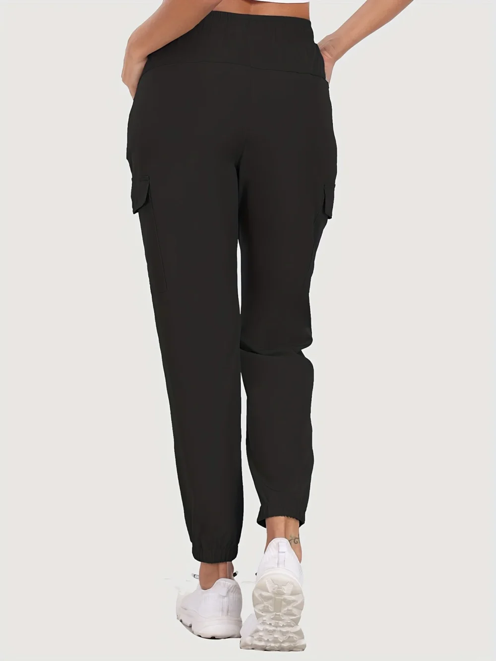 Sf99cda833c0549ef950b30b33f78d014C.webp Hiking Pants for Women UPF 50+ Cargo Quick Dry Water Resistant Elastic Waist Zip Pockets,Travel work Lightweight Running